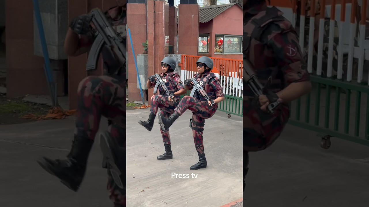 Female soldiers of BGB and BSF showcase an impressive joint parade at the border, leaving spectators