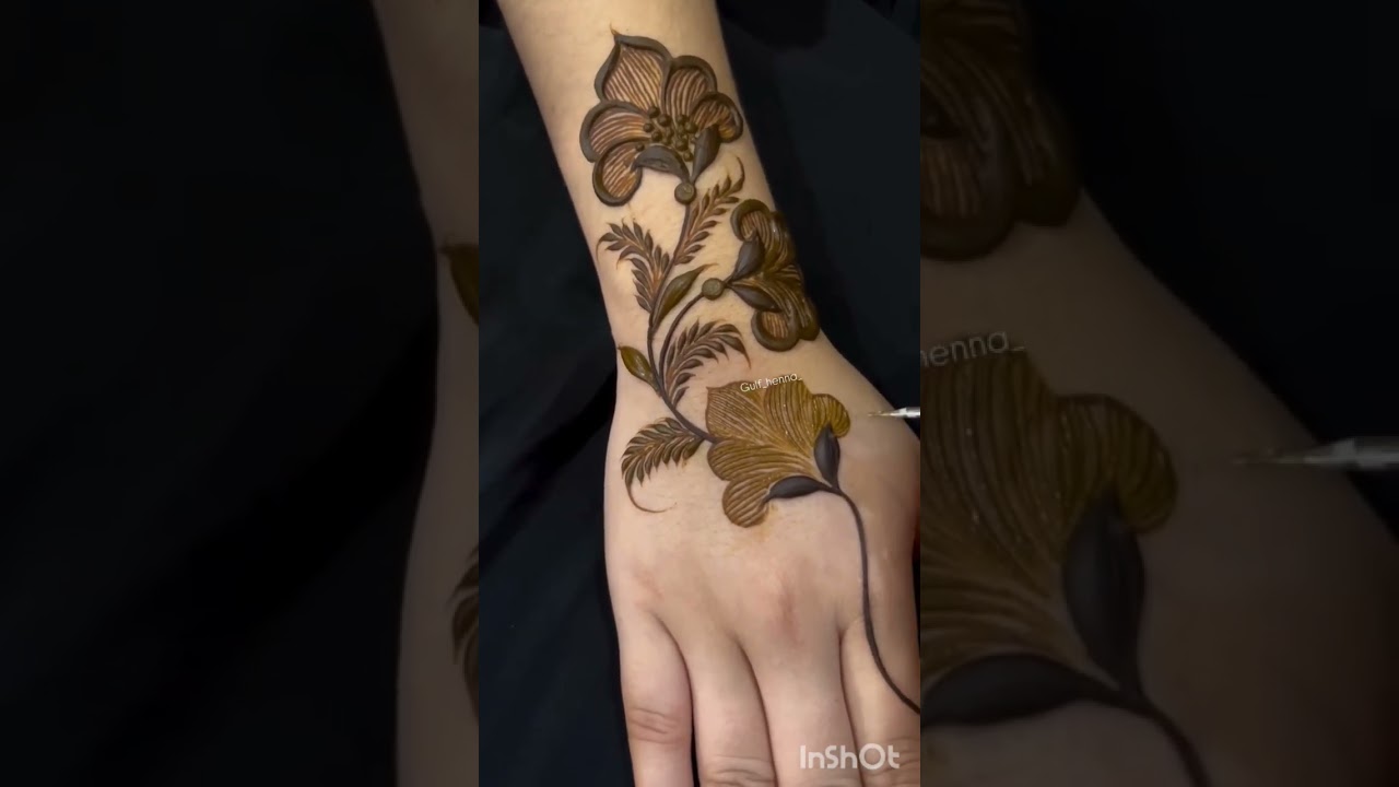 #gulf mehndi design #youtubeshortvideo#mehndidesign.