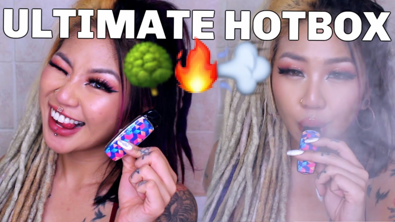 HOTBOXING MY BATHROOM + FINISHING AN ENTIRE CCELL VAPE POD IN ONE SITTING | Kimmy Tan