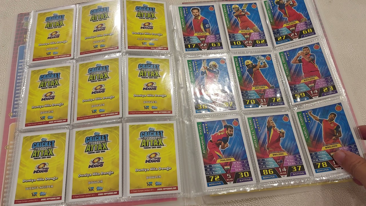 2016 IPL Cricket Cards Attax