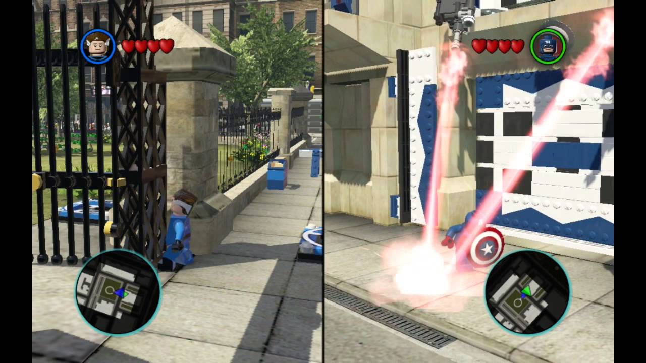 LEGO Marvel SUPER HEROES - SCENE CAPTAIN AMERICA AND MR.FANTASTIC GO TO Fantastic 4