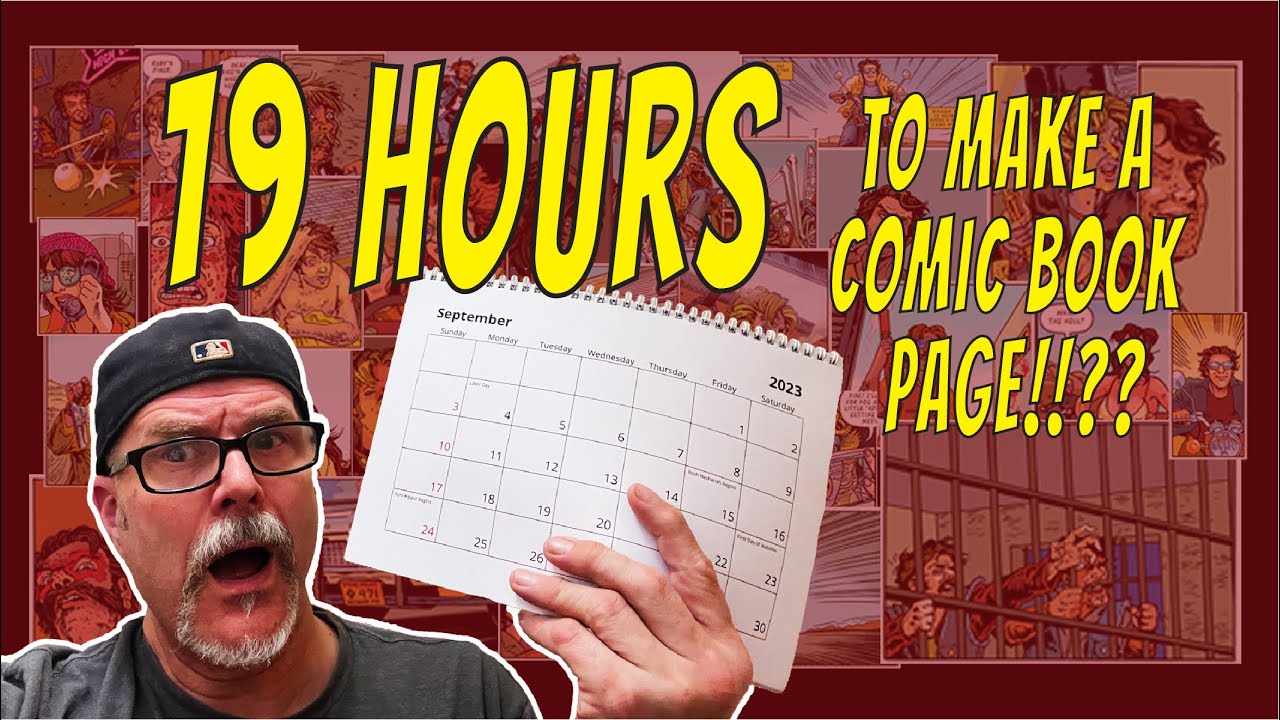 How much time does it take to make a comic book page?