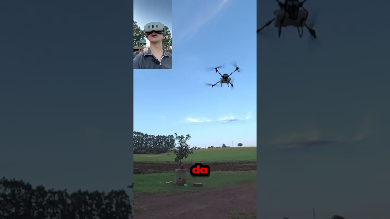 Operando xag p100 pro com meta quest 3