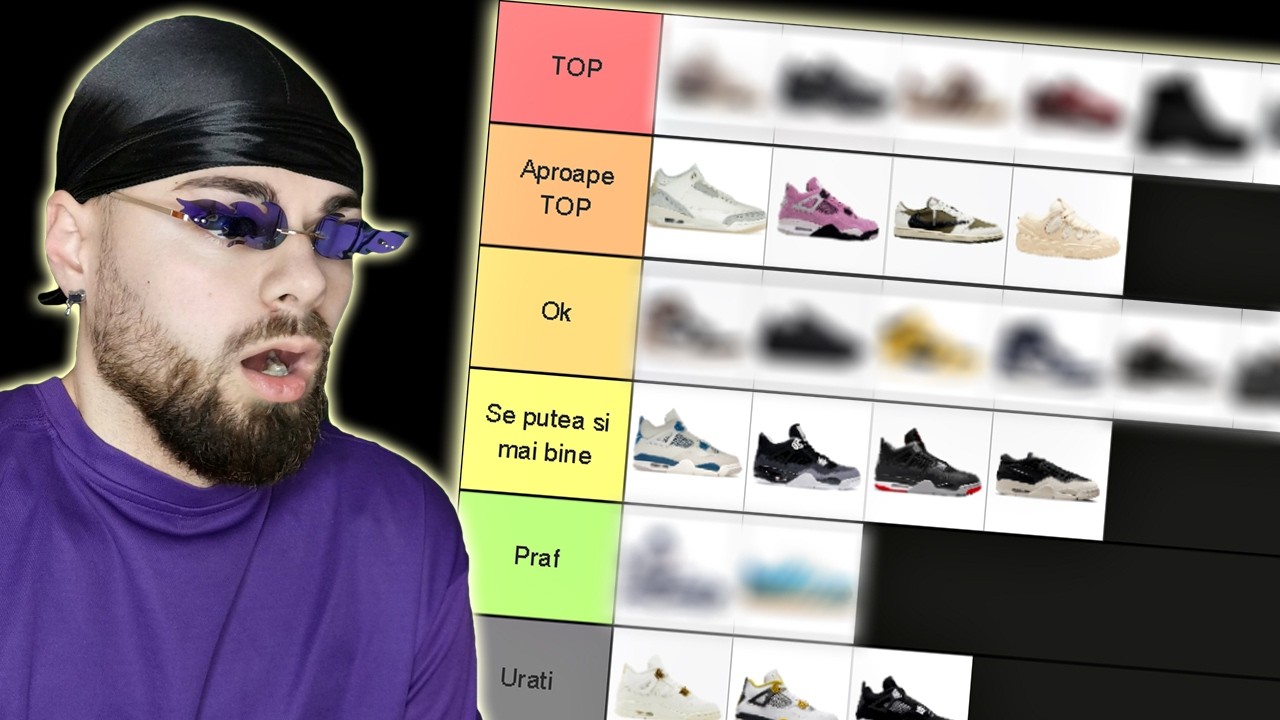 TIER LIST TRENDURI 2024 + TIER LIST SNEAKERS 2024