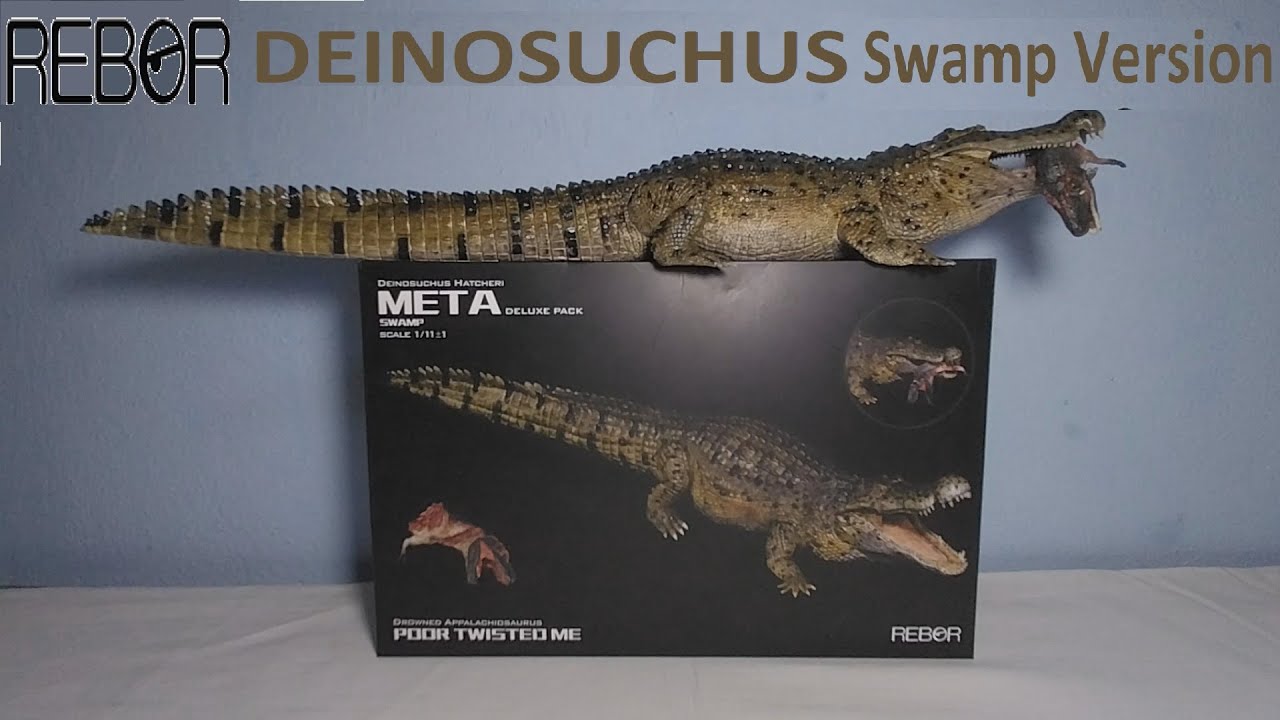 Распаковка и обзор Rebor Deinosuchus Hatcheri Swamp Version!