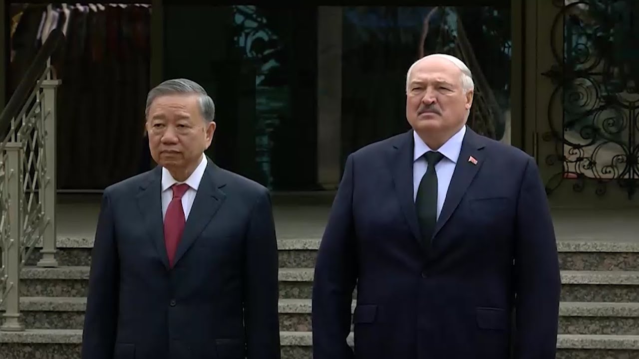 🔥Как Лукашенко Генерального секретаря ЦК Коммунистической партии Вьетнама То Лама в Минске встречал!