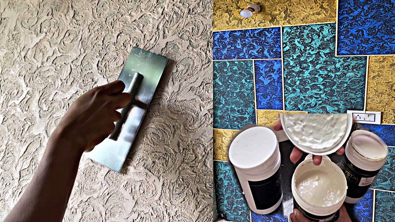 New  interior wall texture putty design with transparant colouring|jotun paints and macoAvell