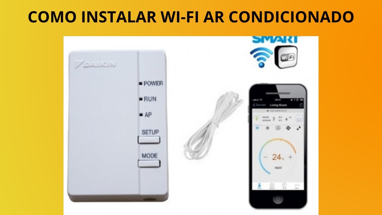 Como instalar wi-fi ar condicionado Daikin