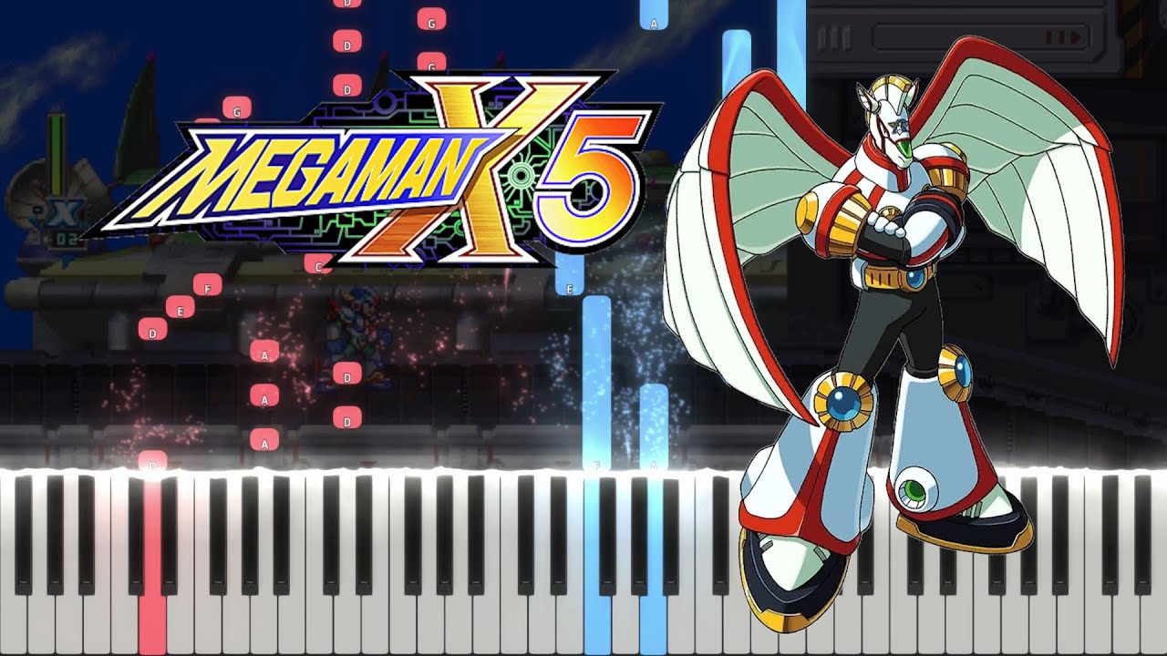 Mega Man X5 - The Skiver Stage [Reploid Air Force] (Piano Tutorial by Javin Tham)
