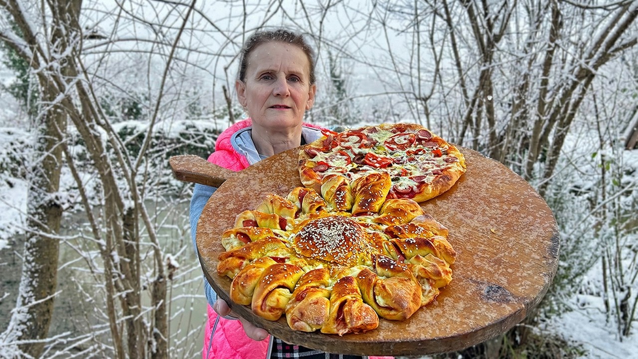 Pizza in the Snow?! 🍕❄️ Albanian Village Life Hits Different! 🤯🇦🇱