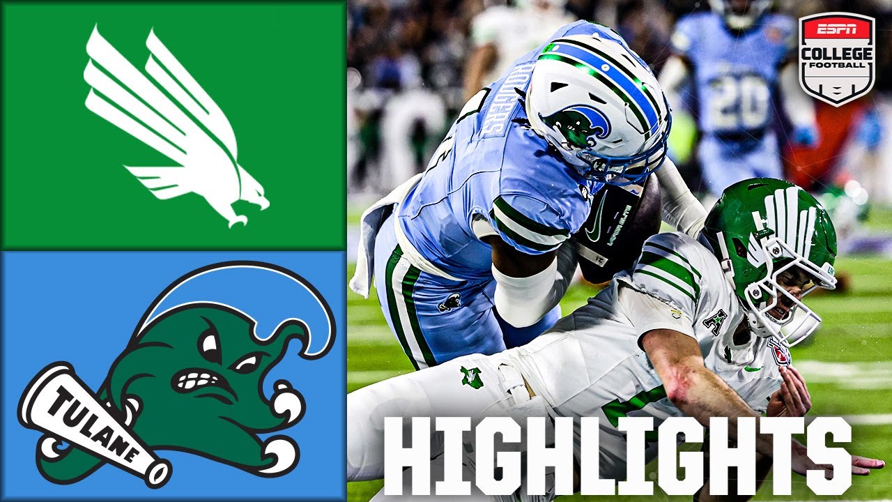 AAC Championship: North Texas Mean Green vs. Tulane Green Wave | Full Game Highlights | ESPN CFB