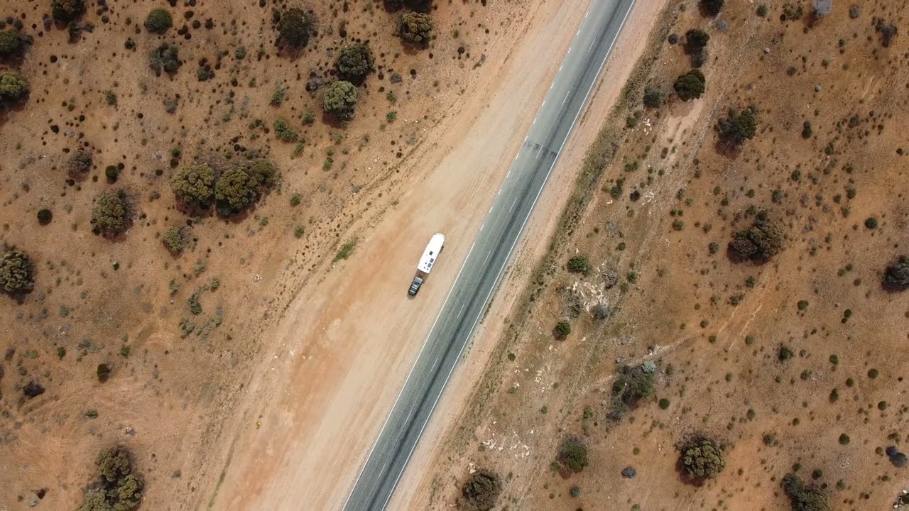 Drone view of the Nullarbor - November 8th, 2021