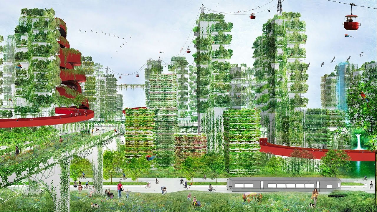 Stefano Boeri envisions entire cities filled with tree-covered skyscrapers