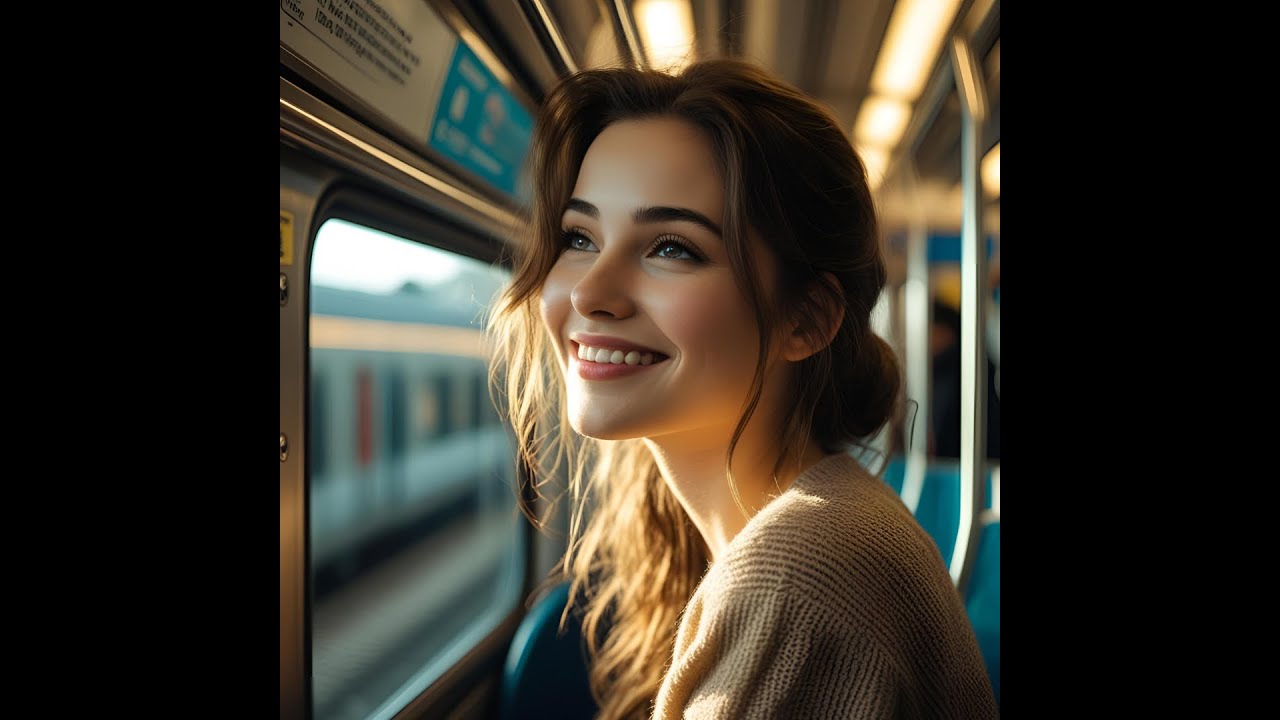 Regard volé dans le train