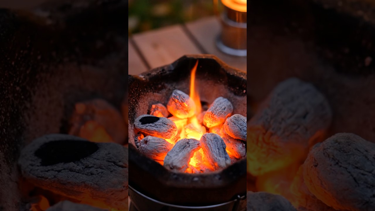 【ASMR】松茸を七輪で焼く？ – ちょっと違う焼き方　Grilling Matsutake on a Shichirin? – Not Quite the Usual Way 