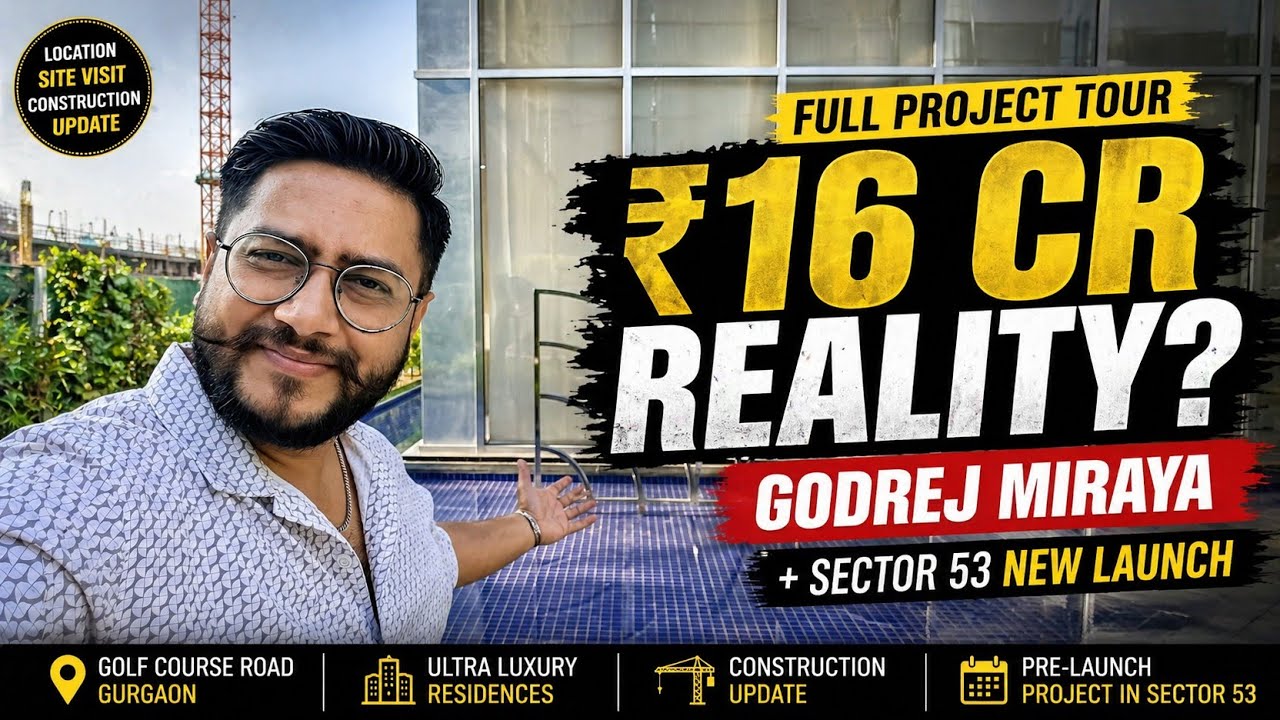 Godrej Miraya Sector 43 Gurgaon | ₹15 Cr Luxury Reality Check 🏙️ (Full Vlog Tour)