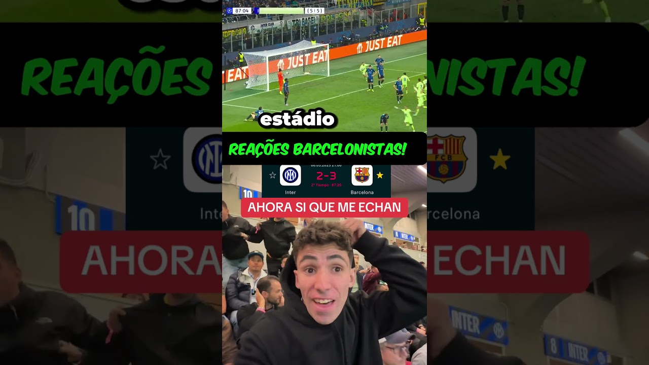 REA&Ccedil;&Otilde;ES DA TORCIDA DO BARCELONA!