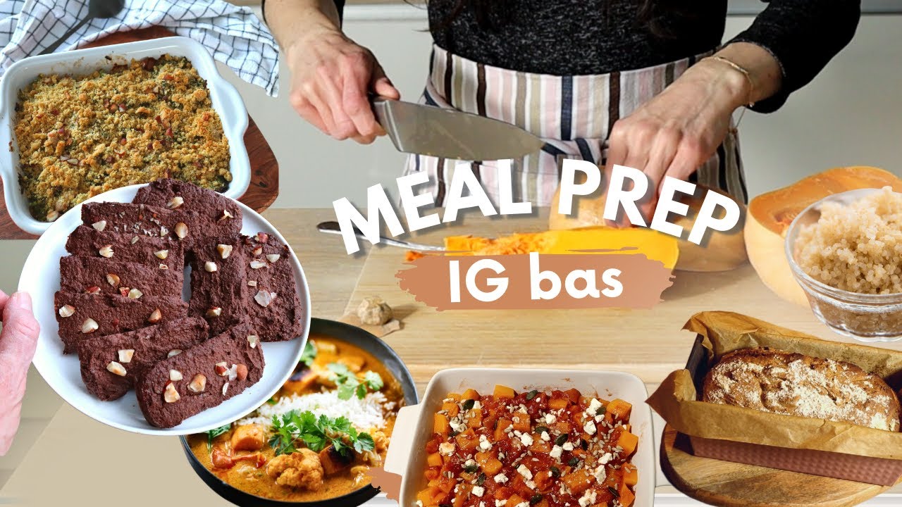 Idées de recettes IG bas simples et gourmandes - Meal prep facile et healthy pour la famille