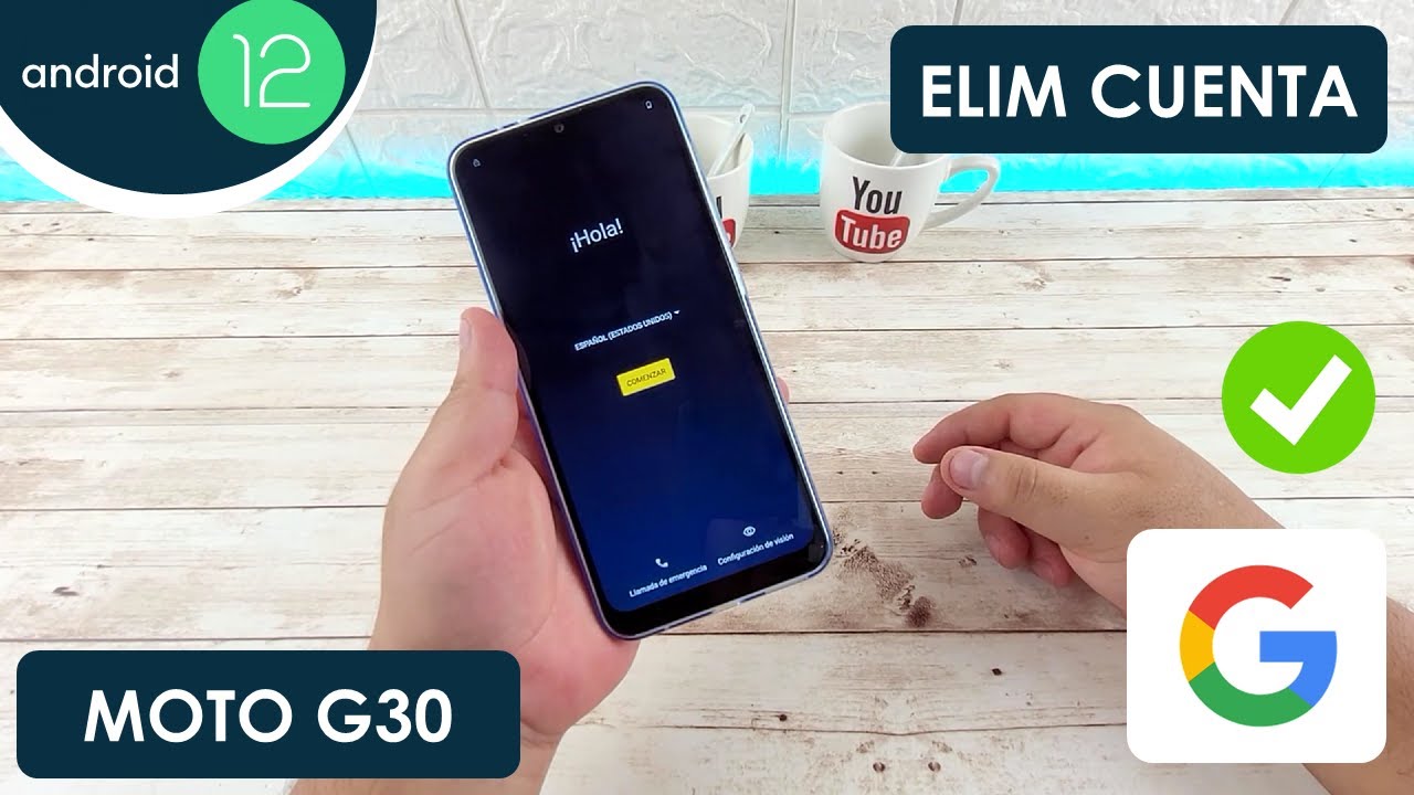 Eliminar Cuenta de Google Motorola Moto G30 | Android 12