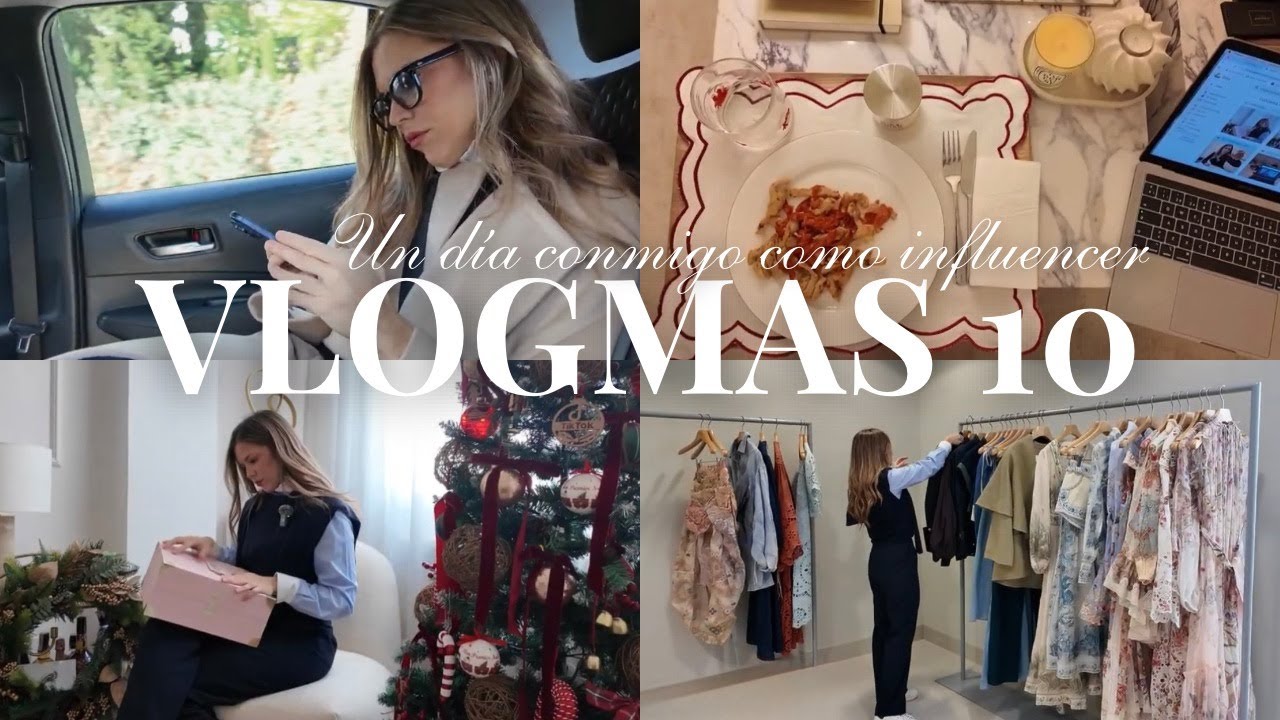 Mi rutina en Madrid : unboxing Lancome, showrooms y cena en casa. VLOGMAS 10 / Isabel Marín