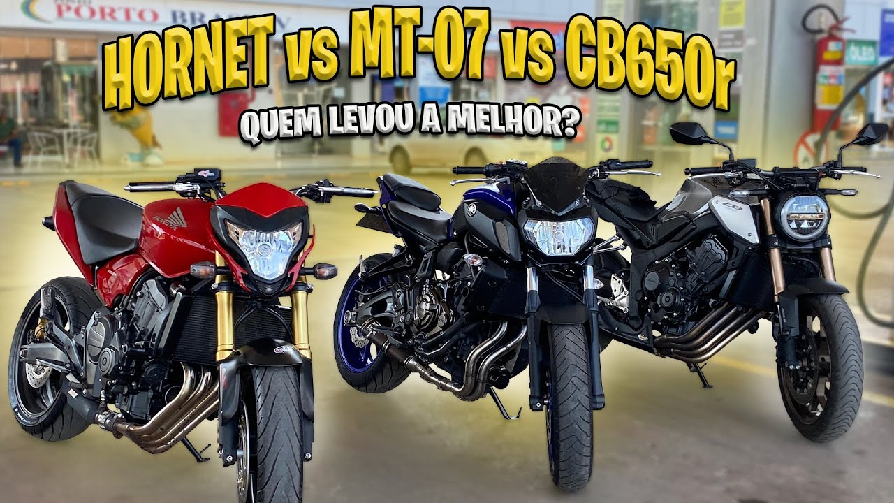 HORNET vs MT-07 vs BC650r quem será que leva a melhor [MOTOS ORIGINAIS] parte #1