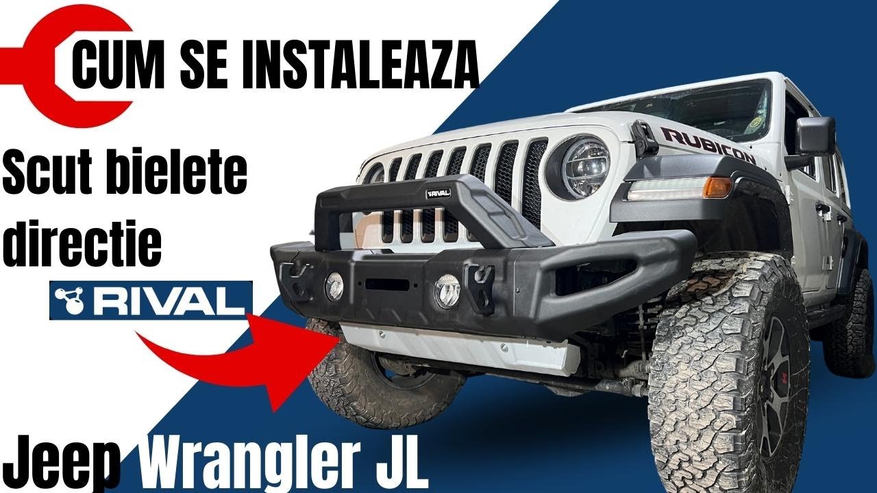 Cum se instaleaza Scut bielete directie Rival pe Jeep Wrangler JL