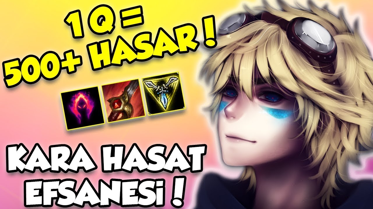 1 Q İLE 500+ HASAR! EZREAL KARA HASAT EFSANESİ İLE TANIŞIN!!