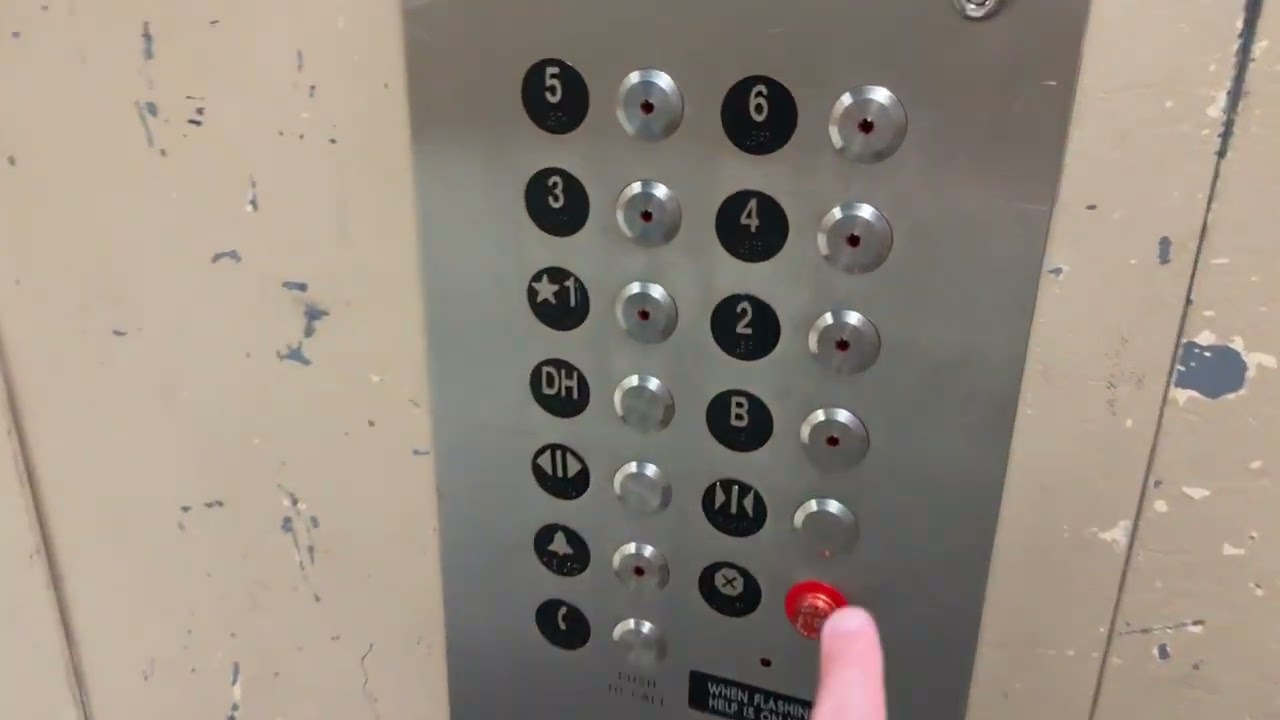 Otis Traction Freight Elevator at JT Patterson Hall, UT Austin in Austin, TX.