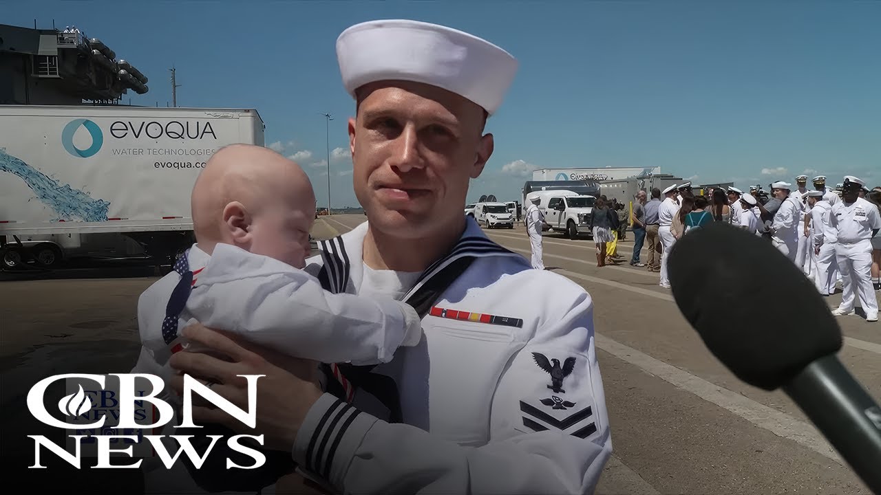 5,000 Sailors Return from 8-Month Deployment on USS George H.W. Bush: 'The Best Part Is Coming Home'