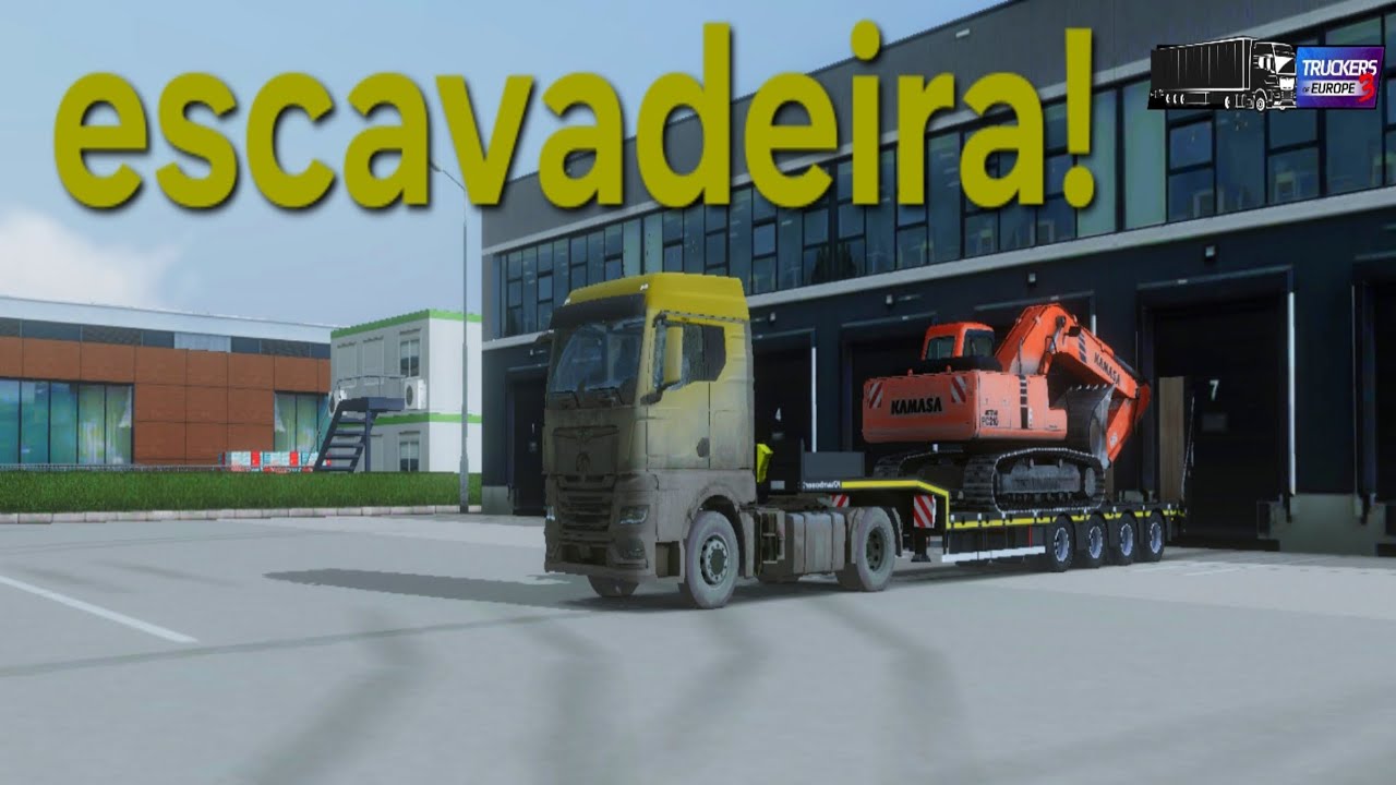 Levando uma escavadeira para Frankfurt (truckers of europe 3)