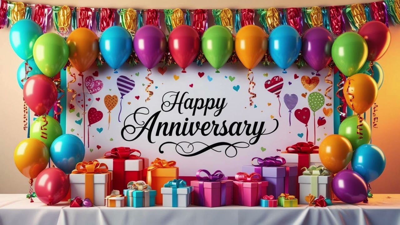 Happy Anniversary  - TV Art - Screensaver - Wallpaper - Frame Art