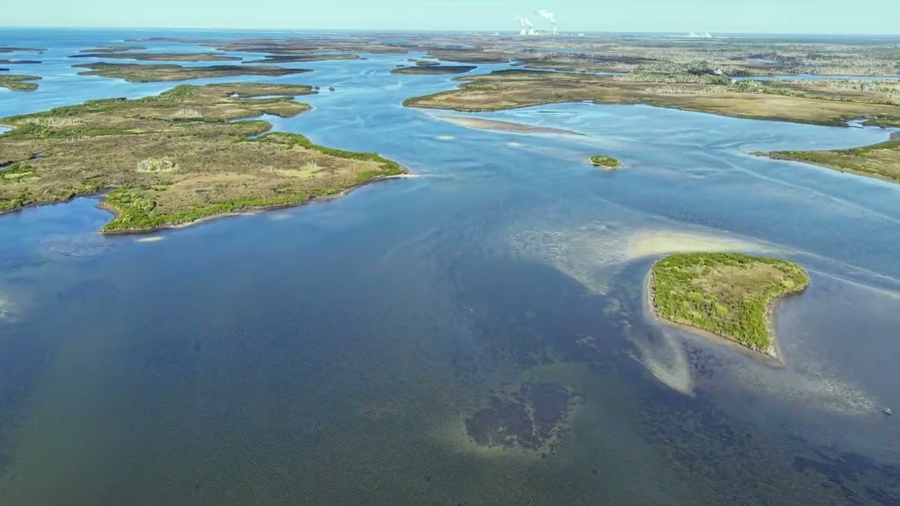 Dixie Shores to Crystal River Low Tide Flyover