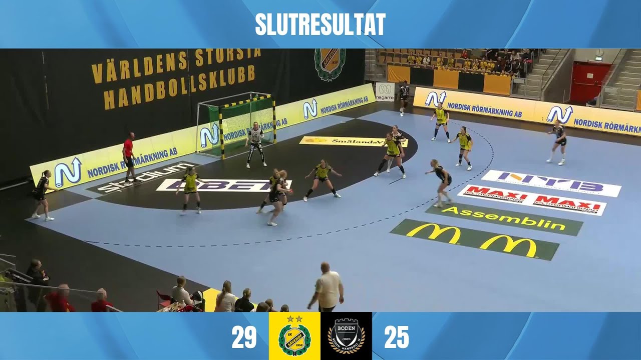 IK Sävehof vs Boden Handboll IF – Höjdpunkter