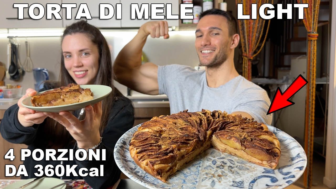 RICETTA TORTA DI MELE LIGHT! PROTEICA E CON SOLO 360KCAL PER PORZIONE!
