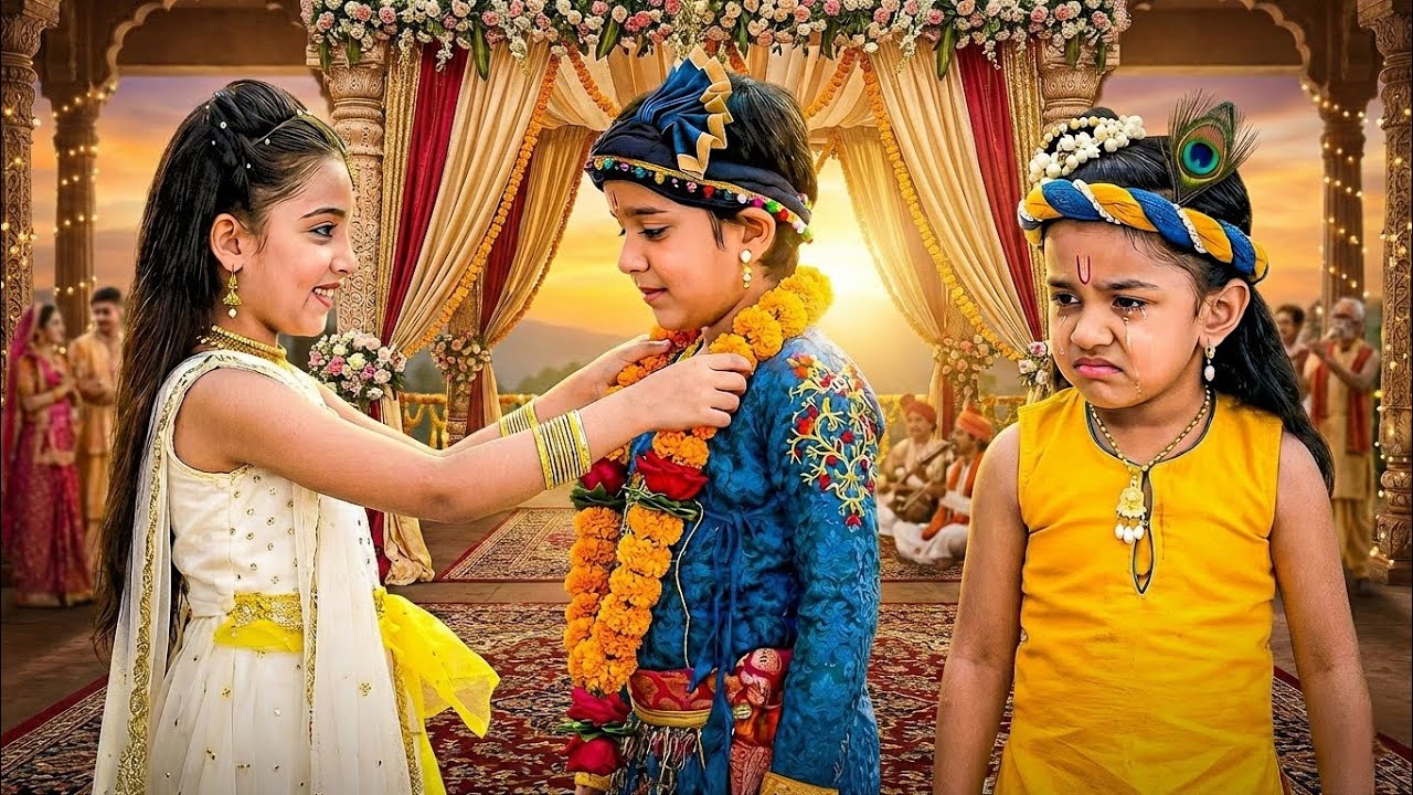 जब राधा बनीं बलराम की दुल्हन… रो पड़े बाल कृष्ण | Yashomati Maiyaa Ke Nandlala | Krishna Leala