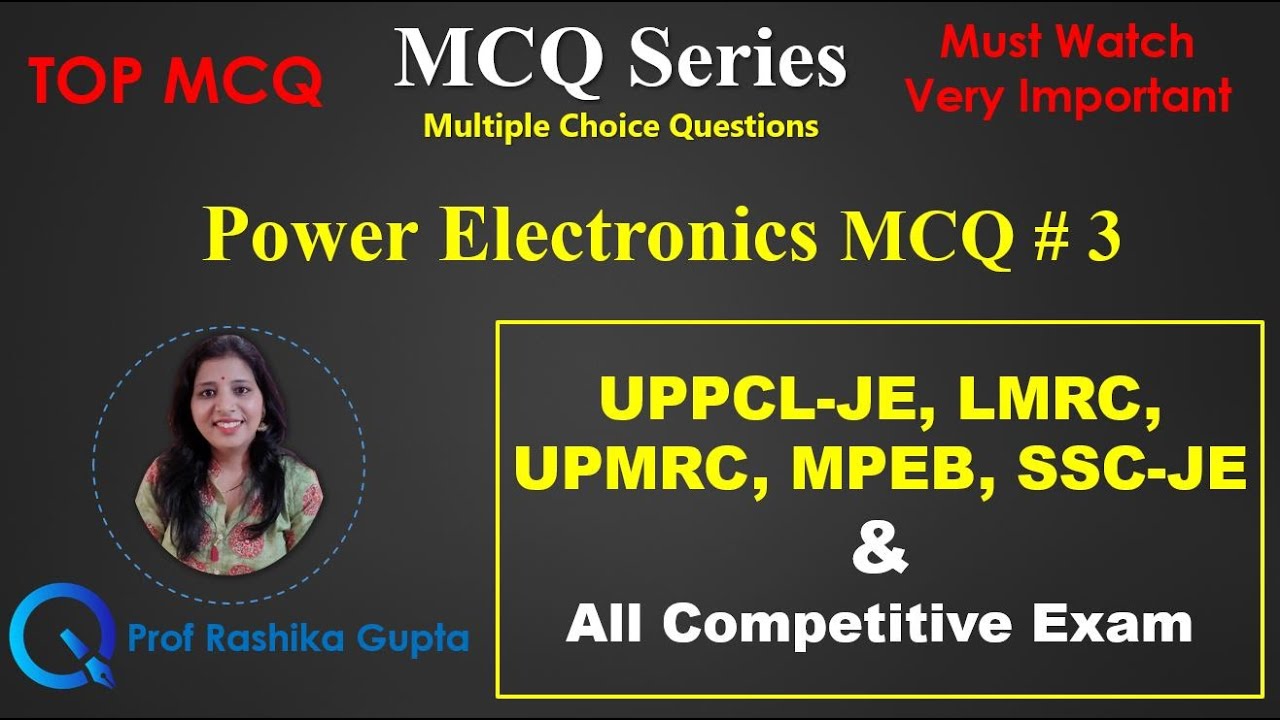 🔥#3 Лучшие вопросы с множественным выбором по силовой электронике | LMRC | UPPCL-JE | Вопросы с м...