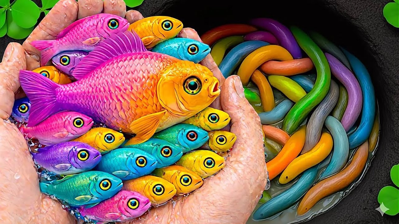 I Scoop Fish, Freshwater Rainbow Fish in Small Pond, Turtle, Goldfish, Koi Fish, Molly Fish, Lobster