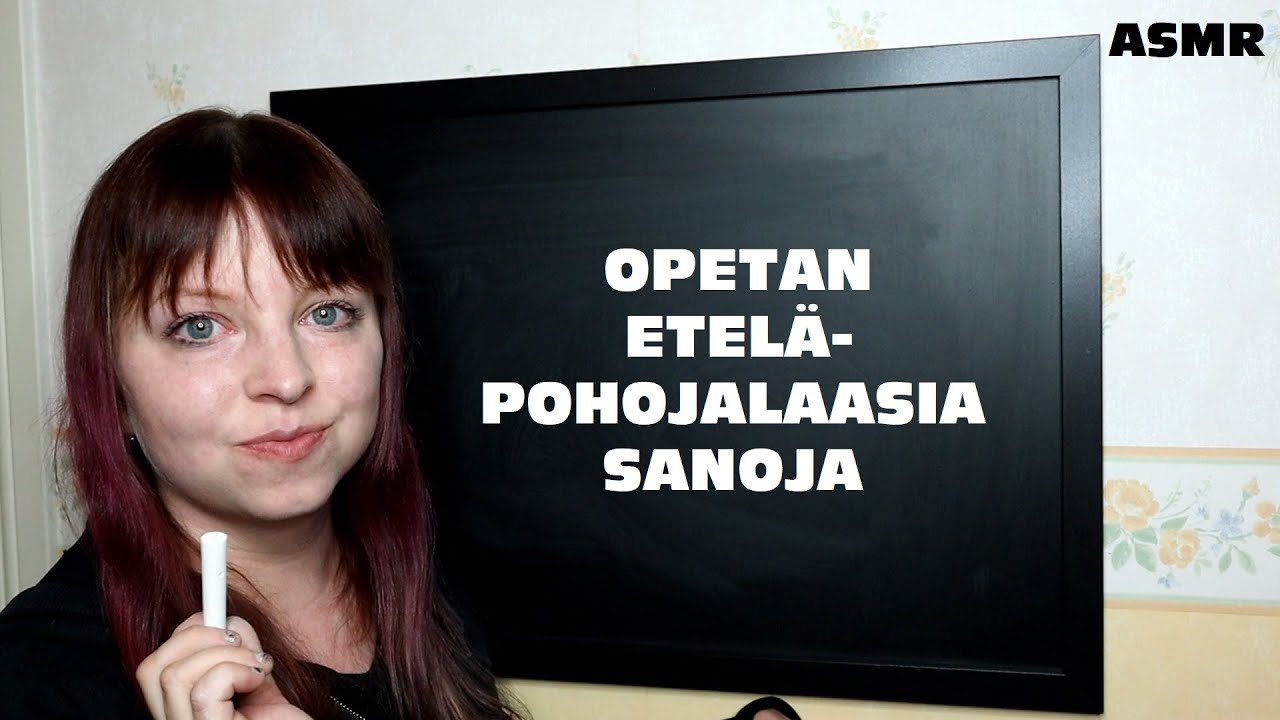 ASMR - Liitutaulu #3 - Opetan etelä-pohjanmaan murretta ♦️