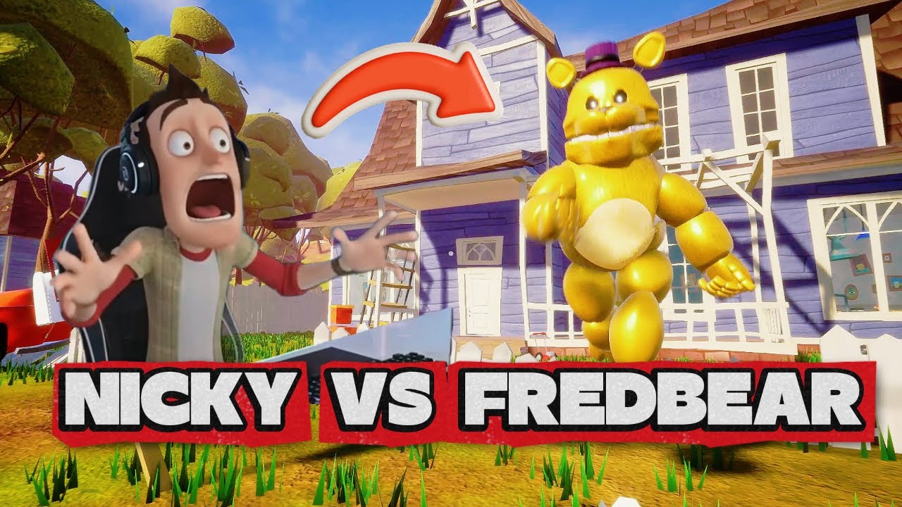 Hello Neighbor - Nicky Returns to Save Neighbor from Fredbear!