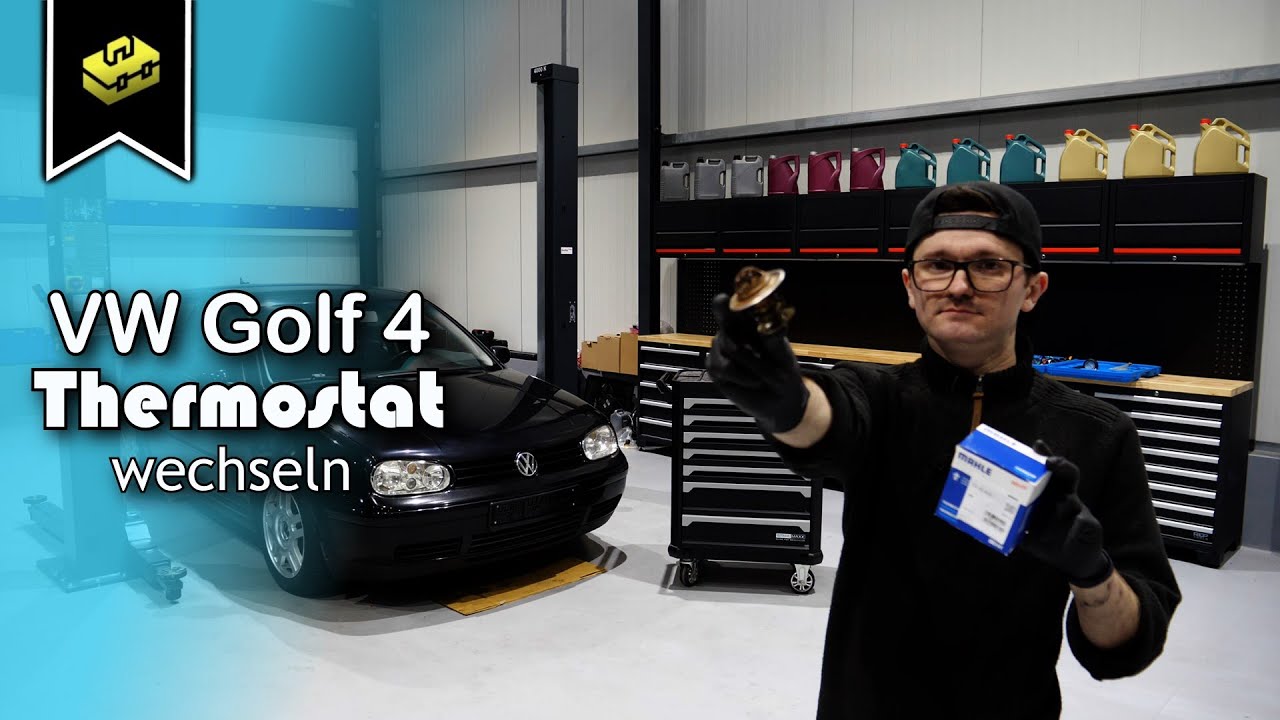 VW Golf 4 1.9 TDI Thermostat wechseln | Change the VW Golf 4 thermostat  | VitjaWolf | Tutorial