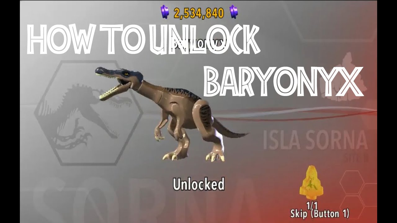 LEGO Jurassic World - How To Unlock Baryonyx