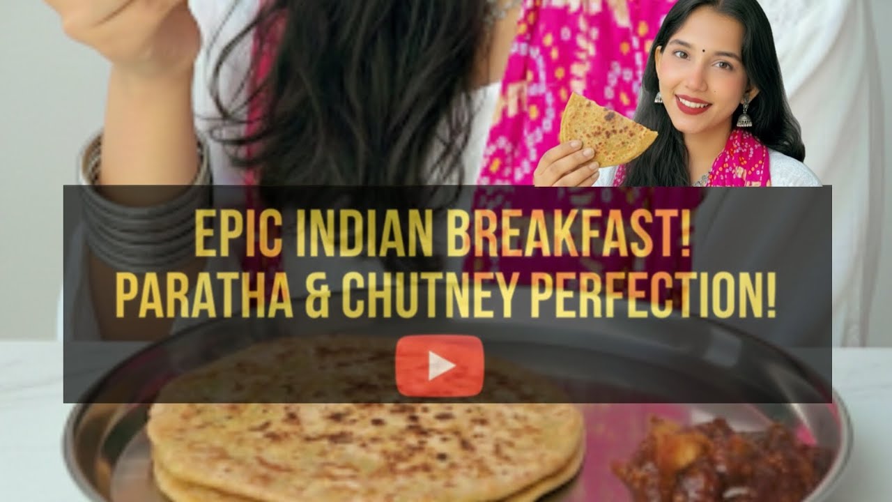Aalu ka paratha with tomato ki chatni Maja aa gya😋🤪