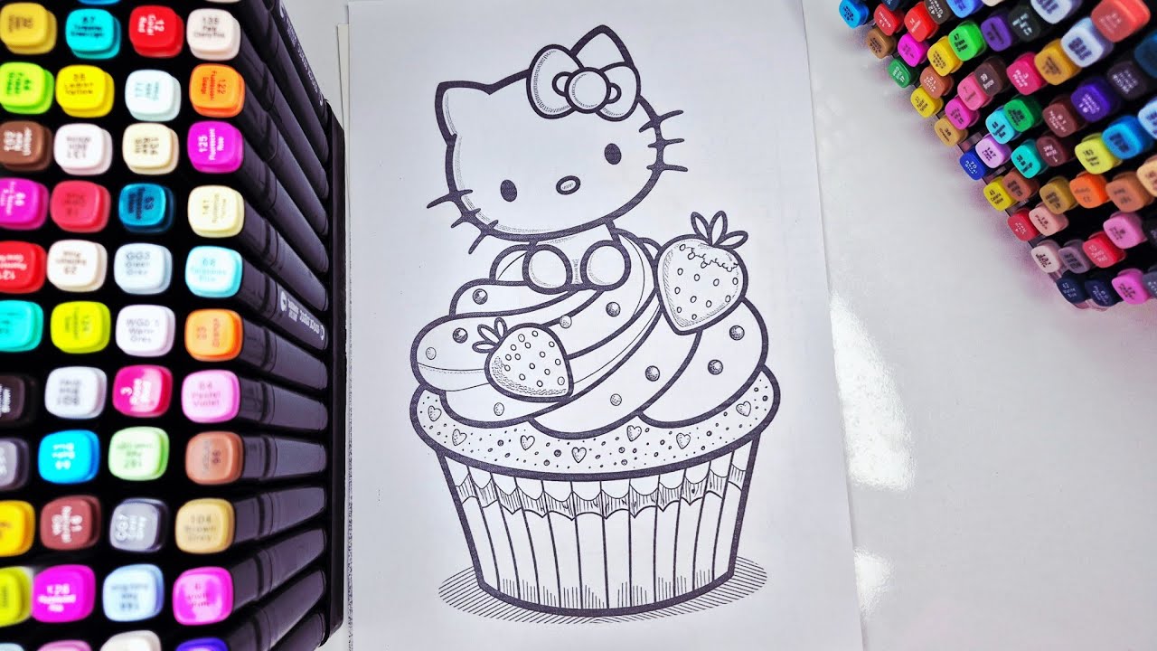 Satisfying Sweet Hello Kitty Cupcake | Calm & ASMR 🧁