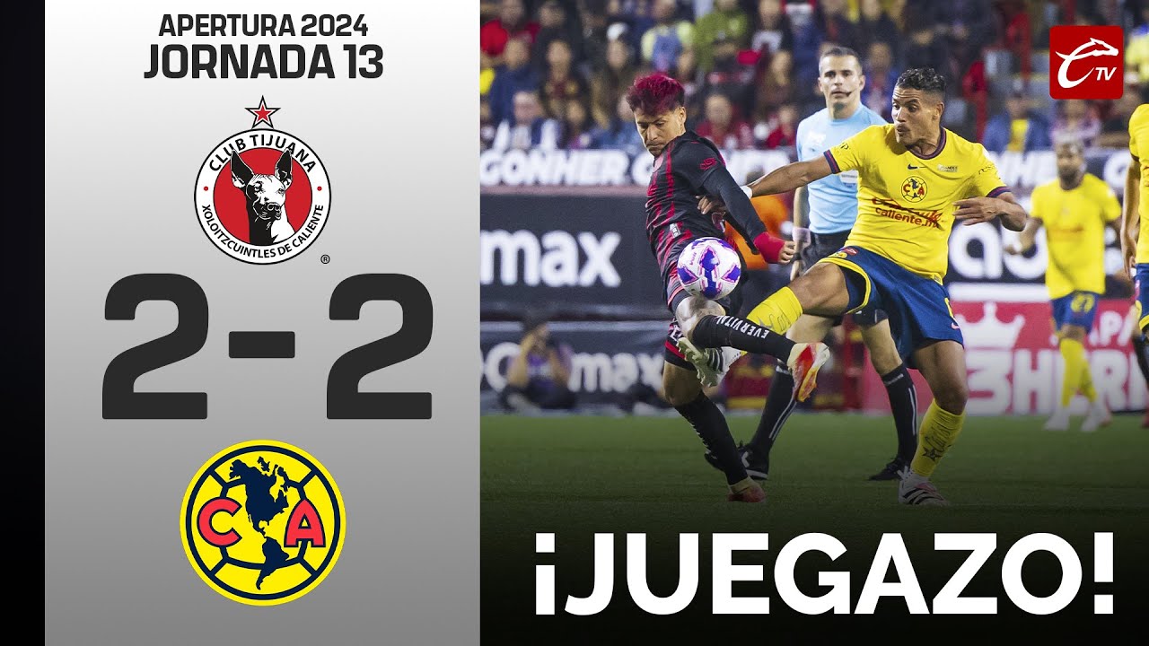 RESUMEN: XOLOS 2-2 AMÉRICA | LIGA MX | JORNADA 13 | CALIENTE TV 🛑