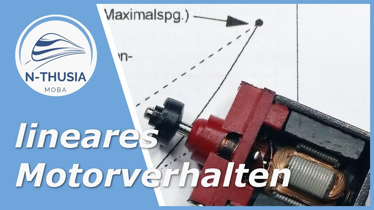 Motor CVs – Grundeinstellung für lineares Fahrverhalten | Schreibtisch Modellbahn Spur N