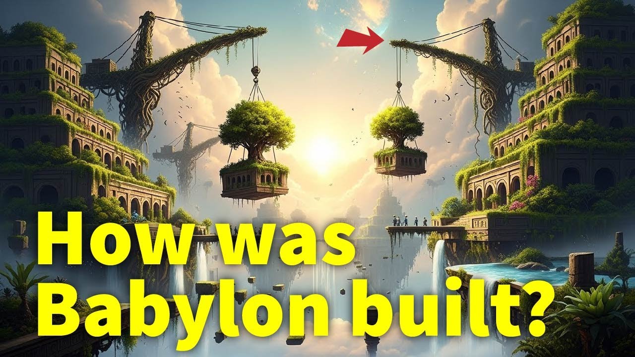 The process of building the Hanging Gardens of Babylon