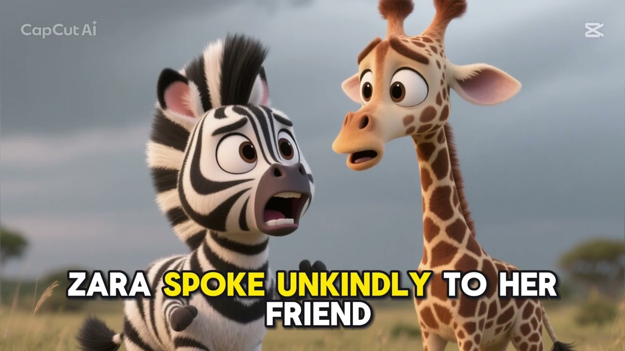 Zara the zebra who learned to speak kindly 