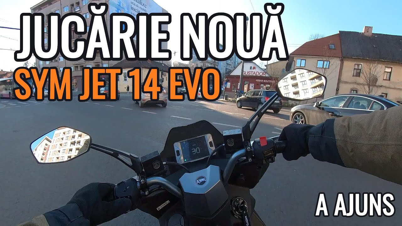 Prin trafic, pe două roți - ep. 29 | Cluj Napoca | Am primit noua jucărie - Sym Jet 14 Evo