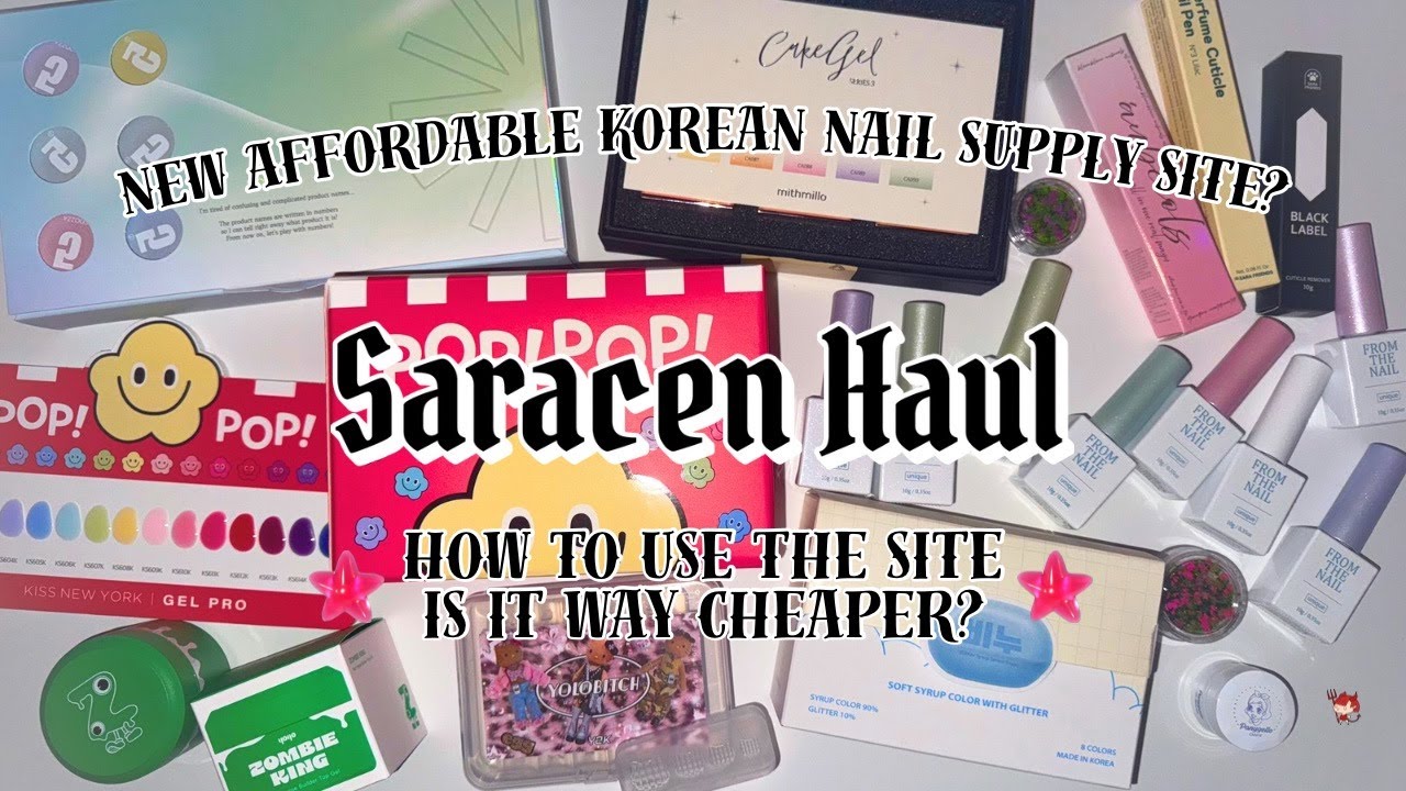 ⋆✮⭐️SARACEN HAUL!💚✩⋆🫧Is it actually cheaper???🤔 Links & Swatches!♡🎀