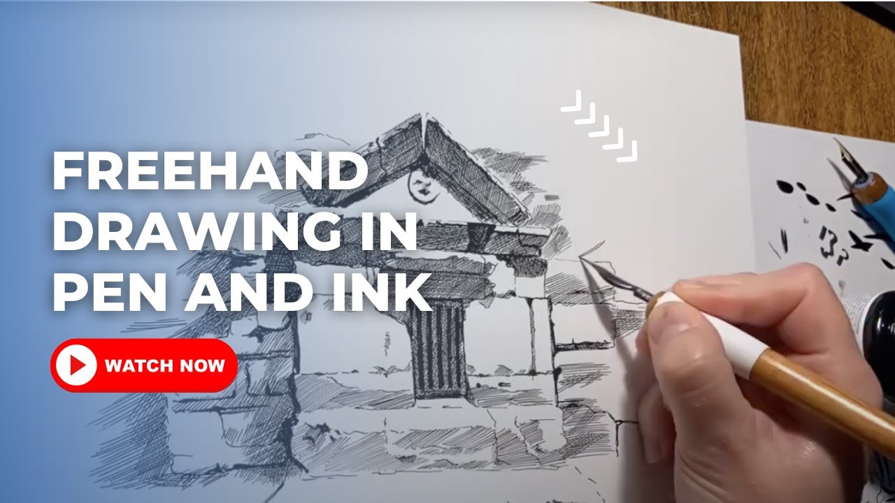 Pen and Ink Drawing Tutorial | How to Draw Using a Dip Pen | Martyrium of St. Philip